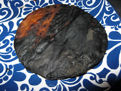 burnt tortilla